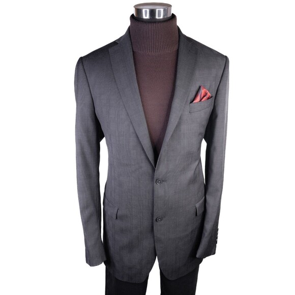 Collection By Michael Strahan Sport Coat Jacket Blazer WOOL Plaid 44L Canada EUC - Picture 2 of 14